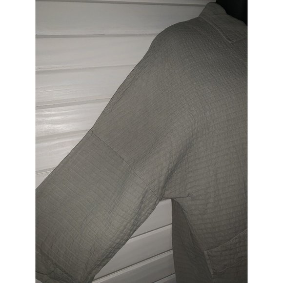 Phoenix Conexion USA Sz XL ART to WEAR Hand Painted Waffle Khaki Jacket EUC - Picture 5 of 10